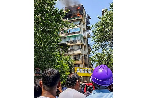 3 killed in fire at residential building in Delhi's Dwarka