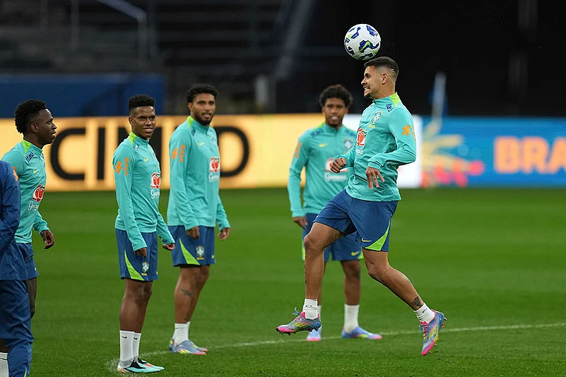 FIFA World Cup 2026 CONMEBOL Qualifiers Brazil Training session pics: Bruno Guimaraes
