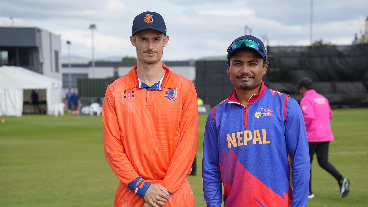 Nepal contra Holanda na Liga 2 da Copa do Mundo de Críquete