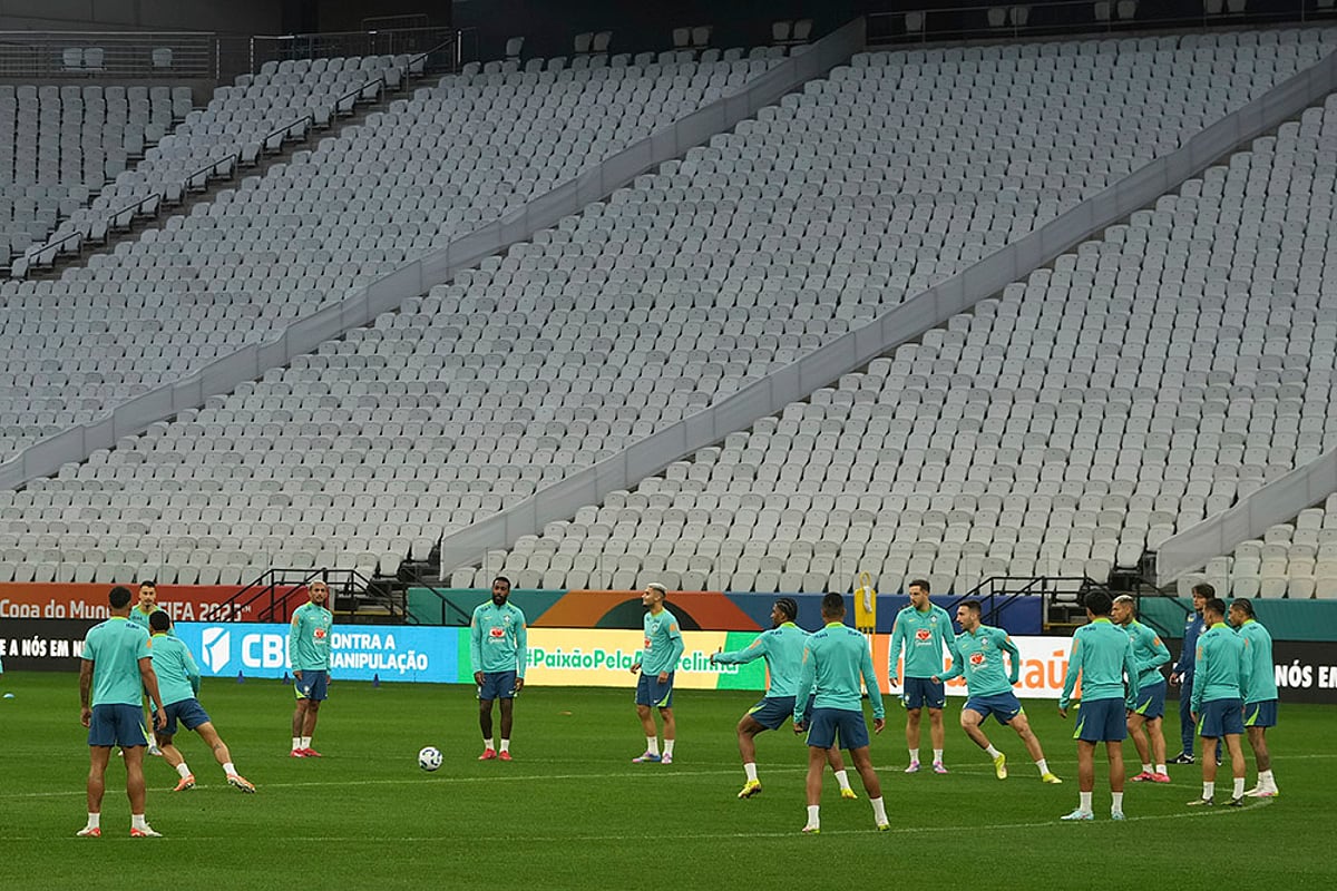 FIFA World Cup 2026 CONMEBOL Qualifiers Brazil Training session pics