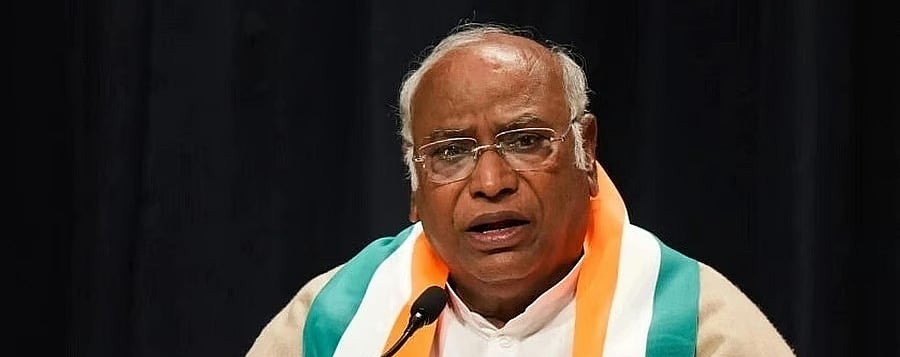 PTI : Congress President Mallikarjun Kharge