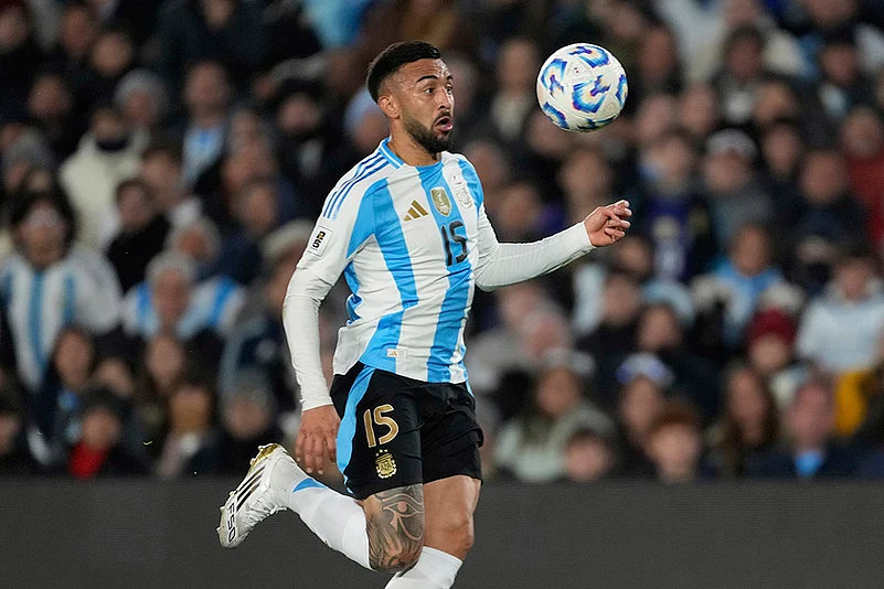 South American World Cup Qualifiers Argentina vs Colombia WCup Soccer: Nicolas Gonzalez