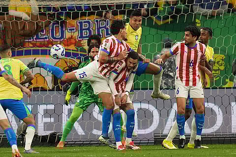 World Cup 2026 qualifying soccer match: Brazil vs Paraguay