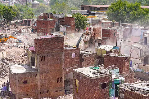 Anti-encroachment drive in Govindpuri area