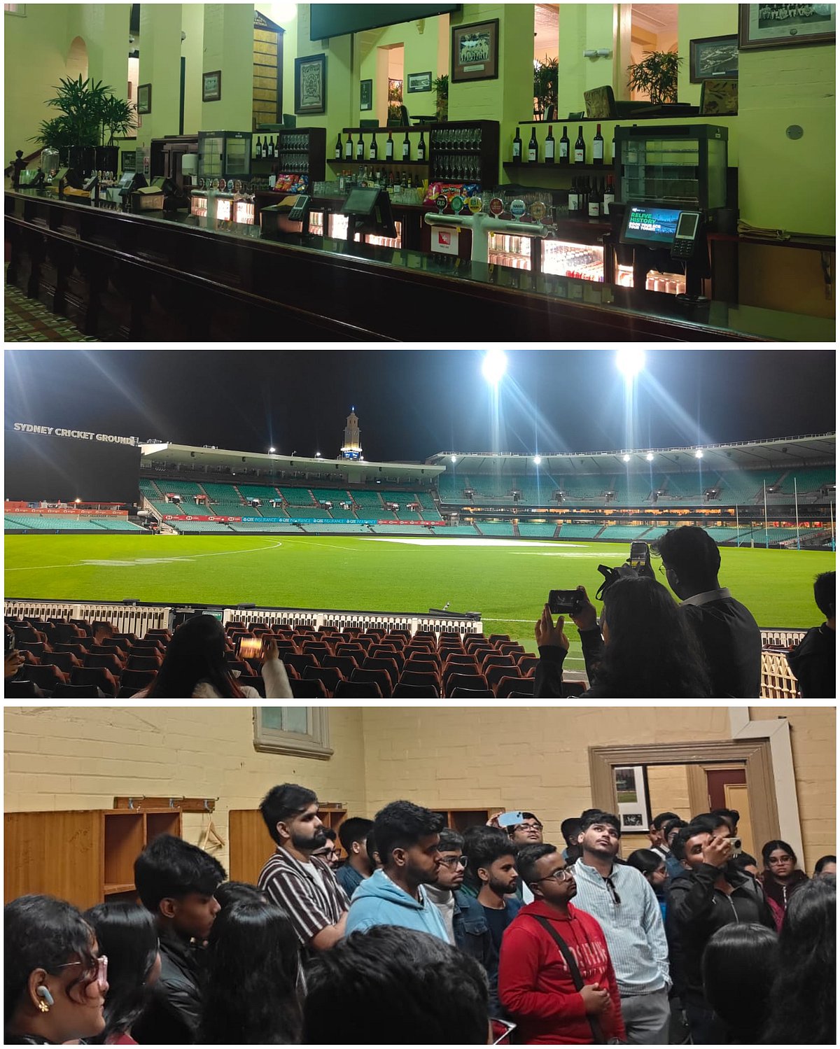 Glimpses from their Exclusive Sydney Cricket Ground Guided Tour.
