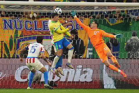 Brazil Paraguay WCup Soccer