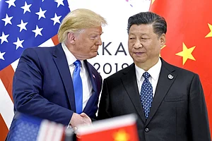 PTI : US President Donald Trump (L) with his Chinese counterpart Xi Jinping