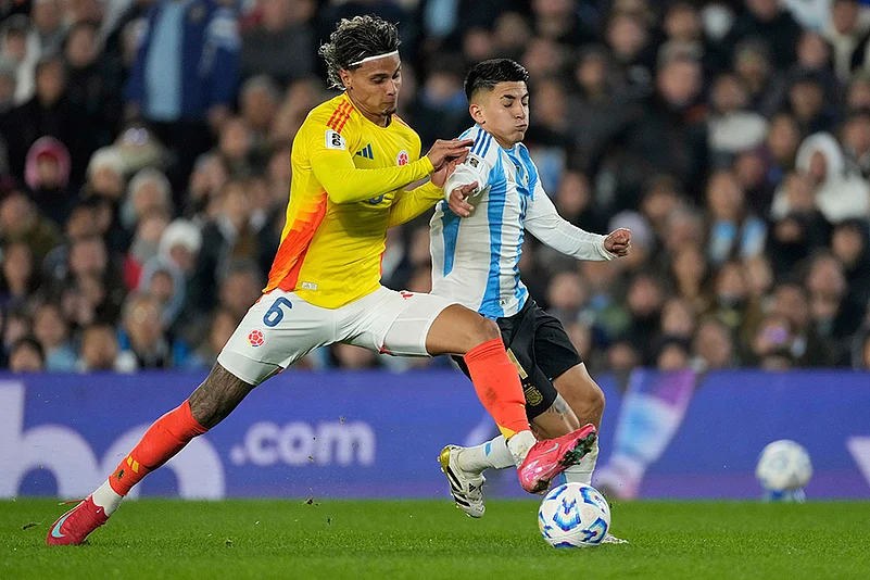 South American World Cup Qualifiers Argentina vs Colombia WCup Soccer: Richard Rios