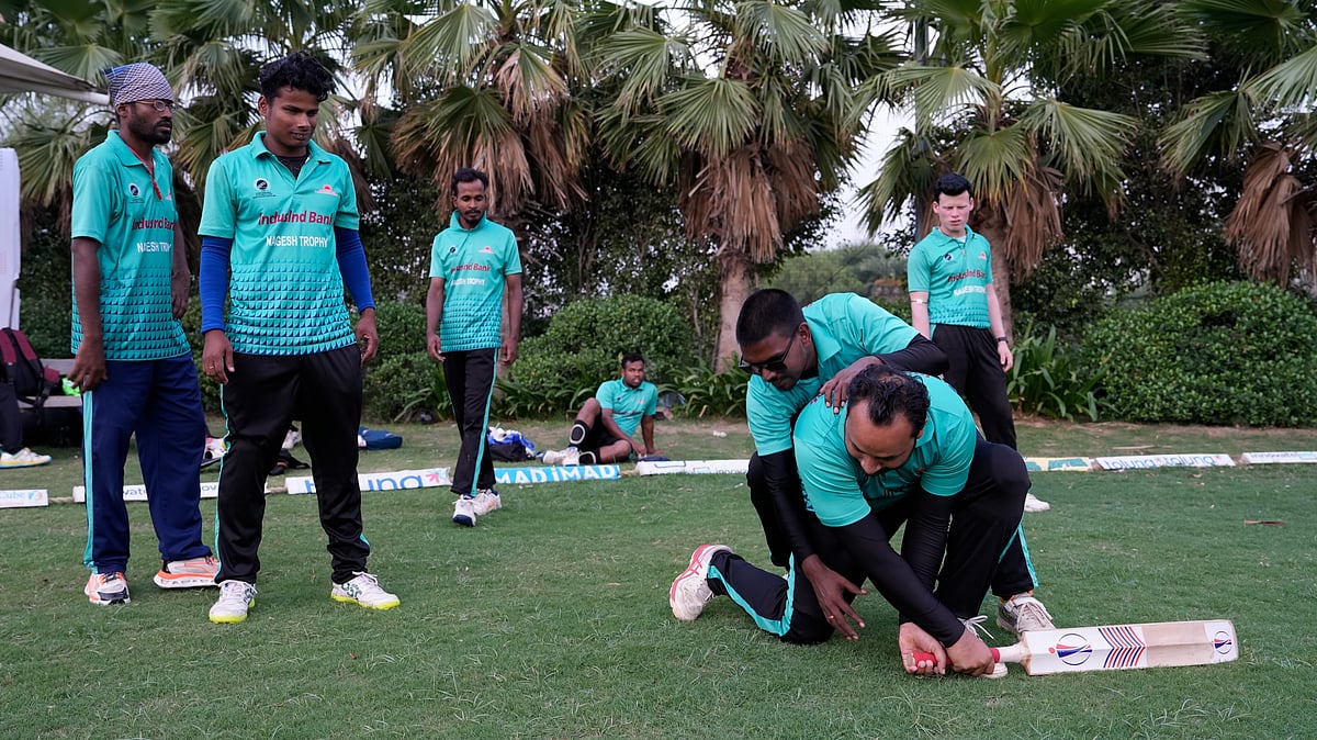 vikram sharma |  : Differently-abled Cricketers playing in the Nagesh Trophy