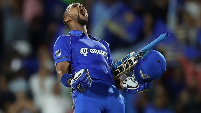 | Photo: Instagram/minycricket : File photo of Nicholas Pooran playing for MI New York.