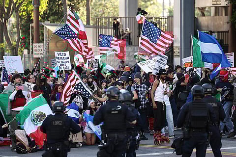 LA protests over ICE raids