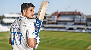 | Photo: Getty Images : Strike a Pose: Shubman Gill at the ICC World Test Championship at the Oval on June 4, 2023, in London