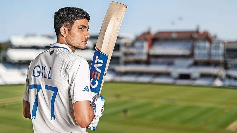 Shubman Gill at the ICC World Test Championship at the Oval on June 4, 2023, in London