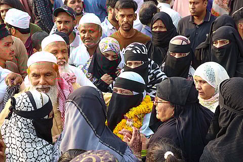 Haj pilgrims retrurn