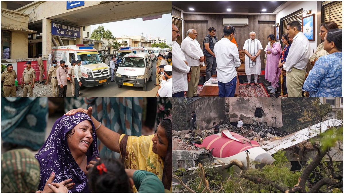 Visuals from Ahmedabad a day after the deadly Air India plane crash - PTI