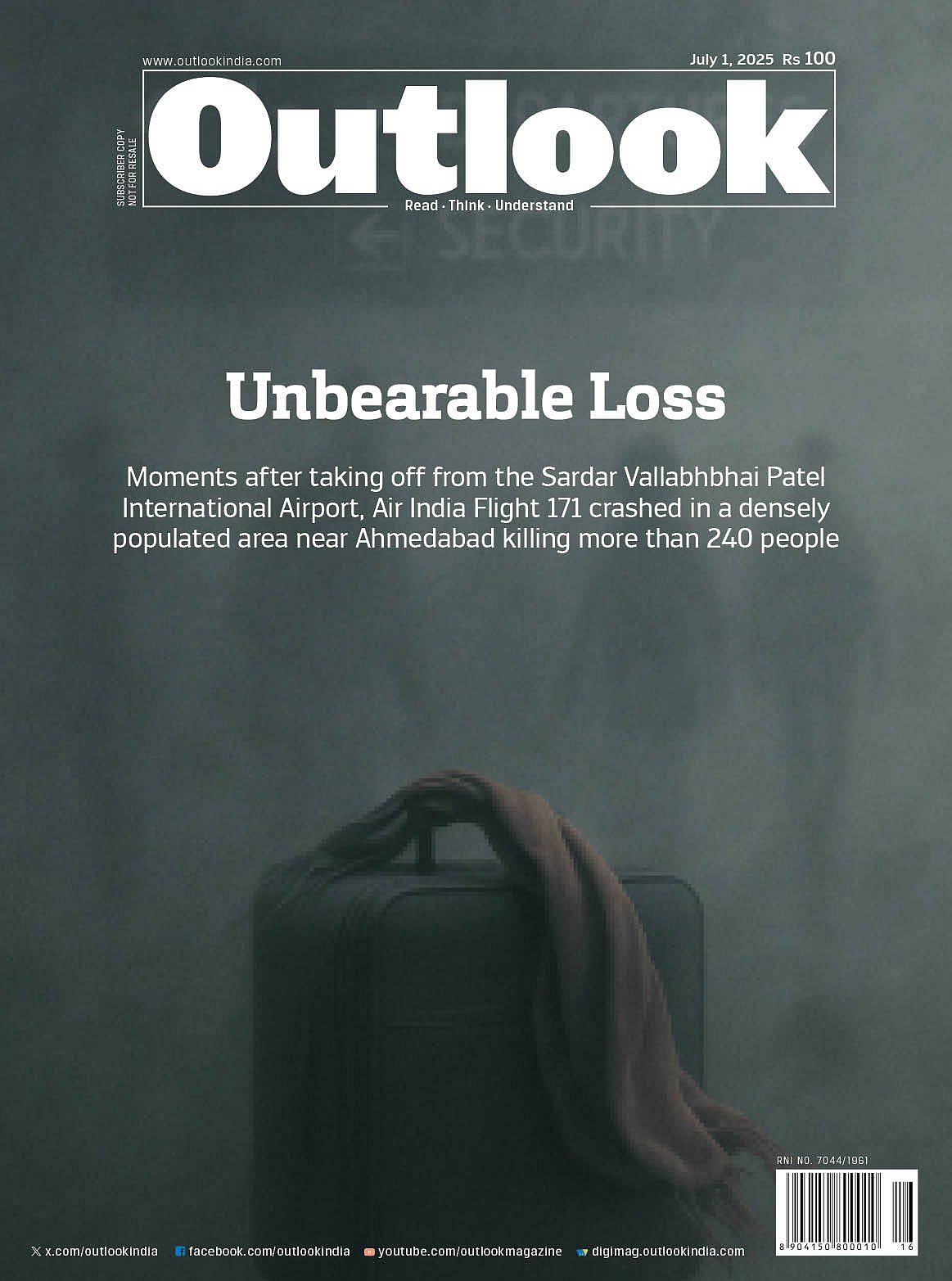 Air India Flight 171 crash in Ahmedabad killed over 240 people 
  - null