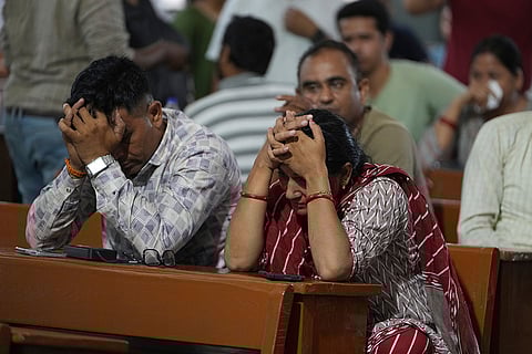 Meghaninagar Plane Crash: Relatives at hospital