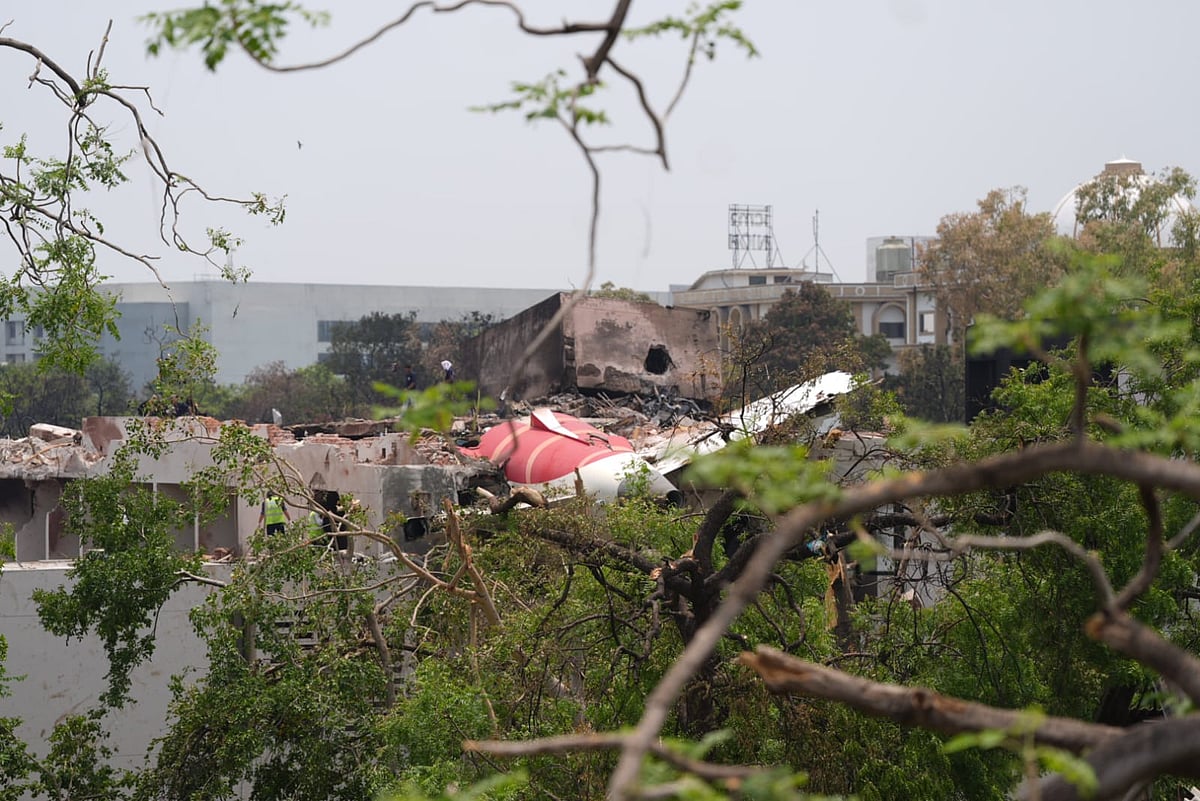 Air India flight Ahmedabad crash site  - Dinesh Parab / Outlook India