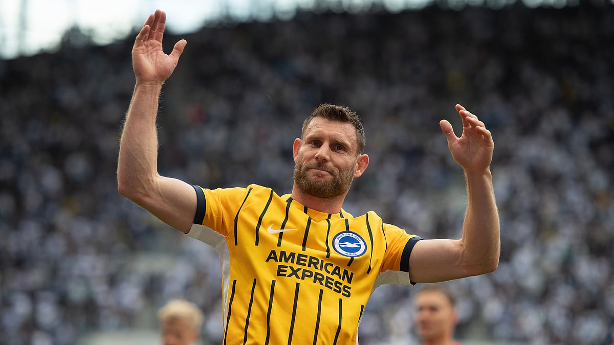 Brighton's James Milner during a match.