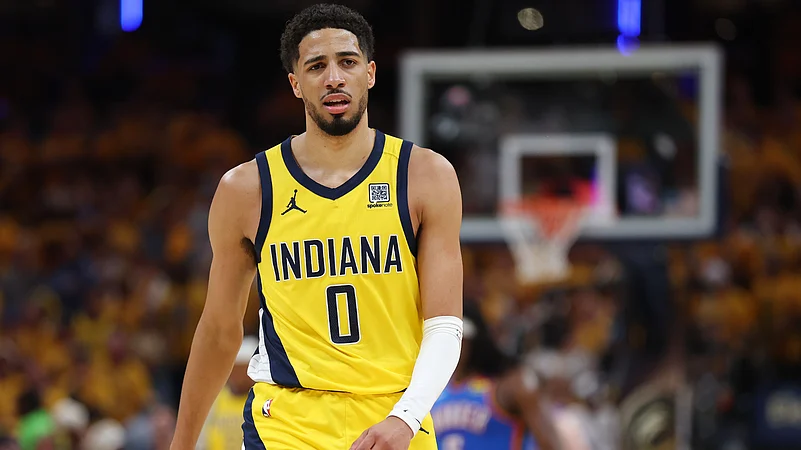 Tyrese Haliburton cut a frustrated figure at the end of Game 4
