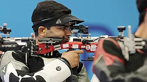 File/AP : India's Arjun Babuta had finished fourth in the men's 10m air rifle category at the Paris Olympics.