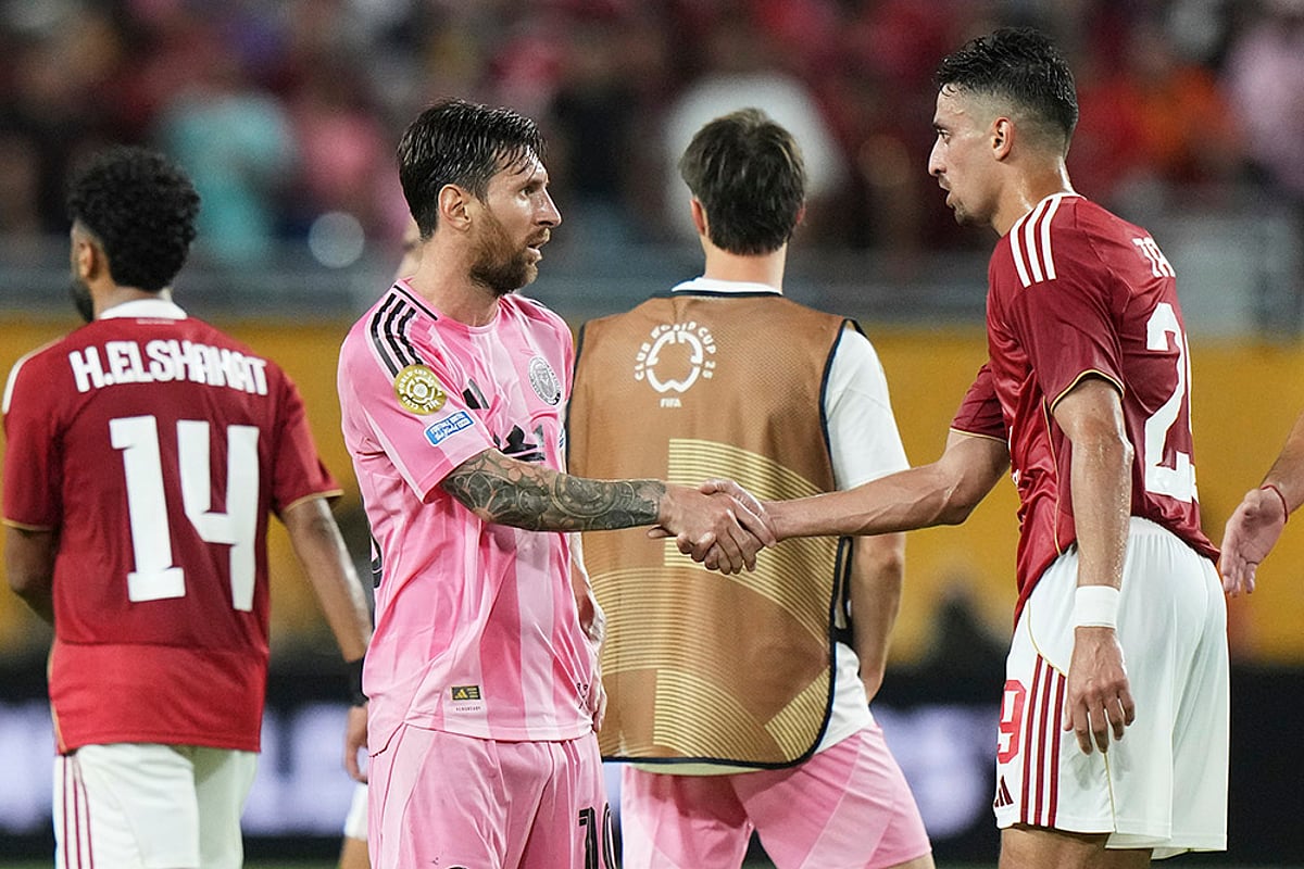 Lionel Messi, Al Ahly Vs Inter Miami FIFA Club World Cup 2025 Hard Rock Stadium AP Photo