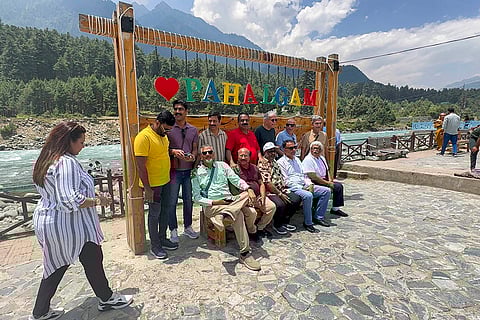 Tourists visit Pahalgam