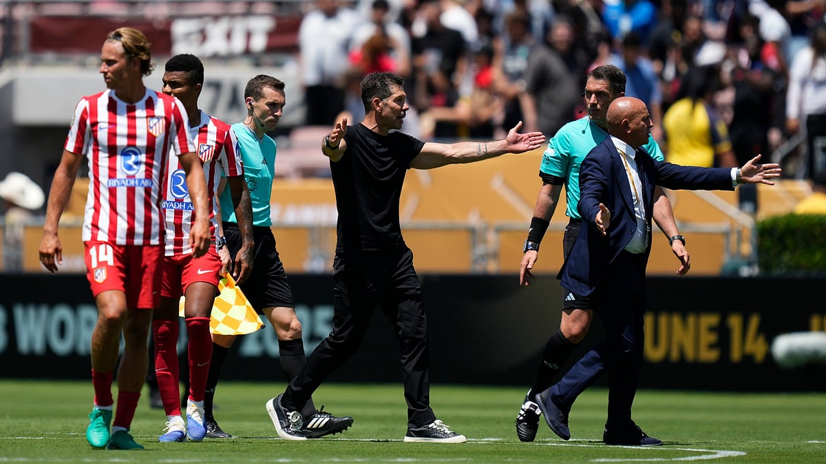 Atletico Madrid were unhappy with the referee - null