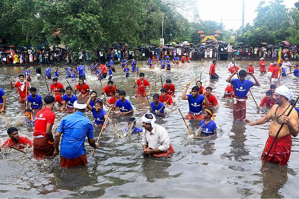 | Photo: PTI : Ochira Kali festival in Kerala