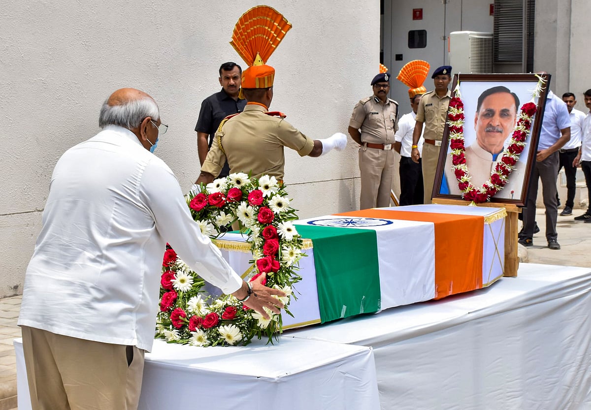 Vijay Rupani Laid to rest with state honour 