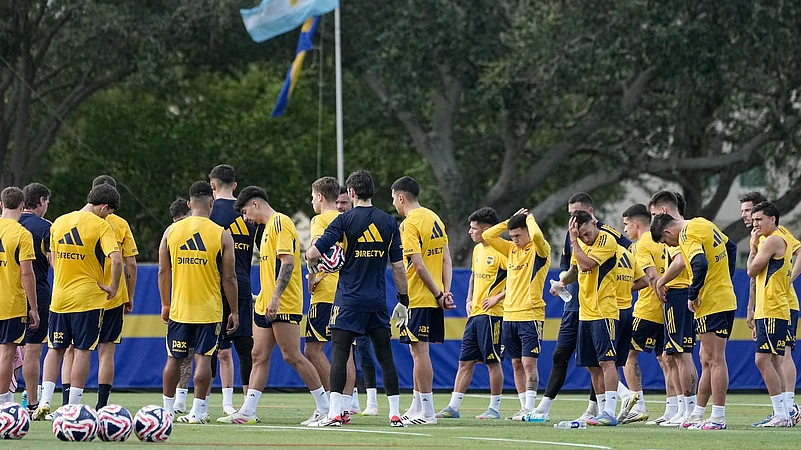 Boca Juniors training