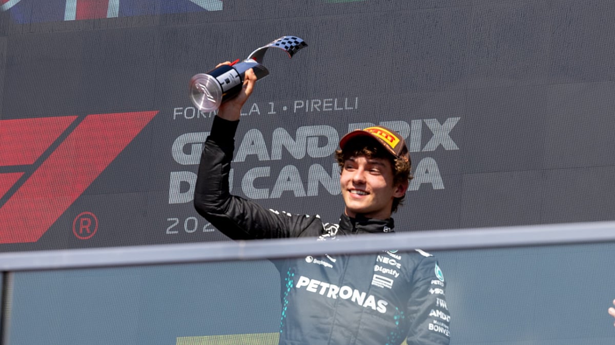 Kimi Antonelli on first F1 podium finish