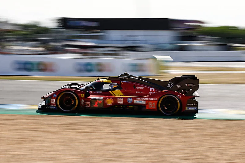 France The 24 hours of Le Mans endurance auto racing; Ferrari 499P with Alessandro Pier Guidi,