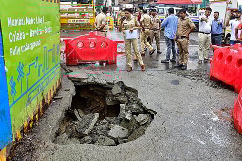 Road caves-in in Mumbai