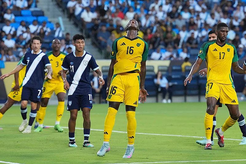 CONCACAF Gold Cup Soccer Group C match Jamaica vs Guatemala: Warner Brown