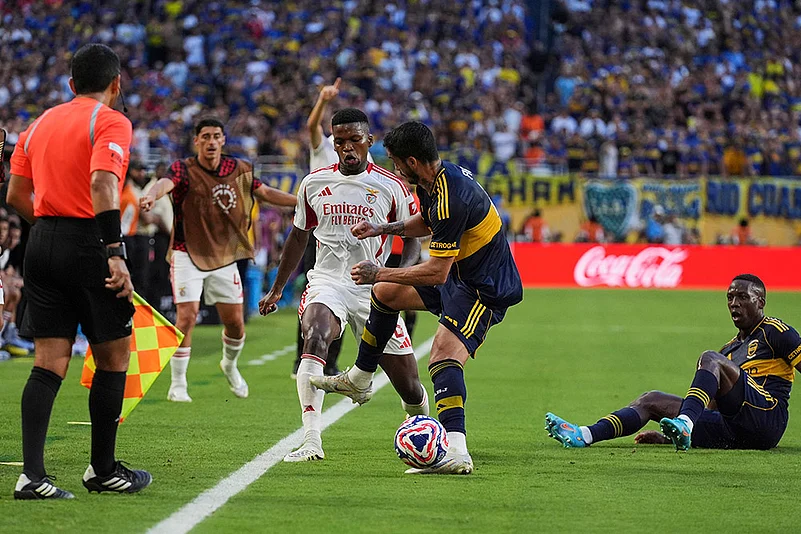 Nicolas Figal Boca Juniors vs Benfica FIFA Club World Cup 2025 Group C match AP Photo