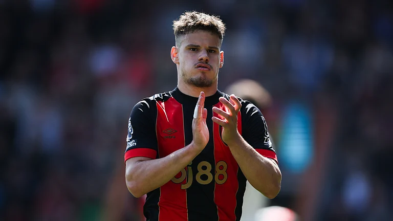 Bournemouth's Milos Kerkez. - null