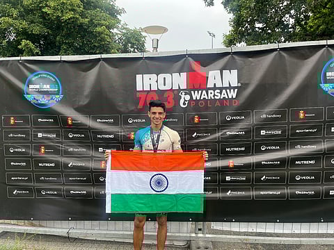 From Haryana’s Fields To Warsaw’s Finish Line: Bharat Ruhil Completes His 7th Triathlon At Ironman 70.3