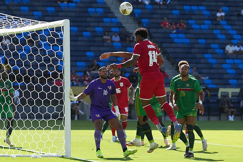 CONCACAF Gold Cup Soccer Group C match Panama vs Guadeloupe: Carlos Harvey
