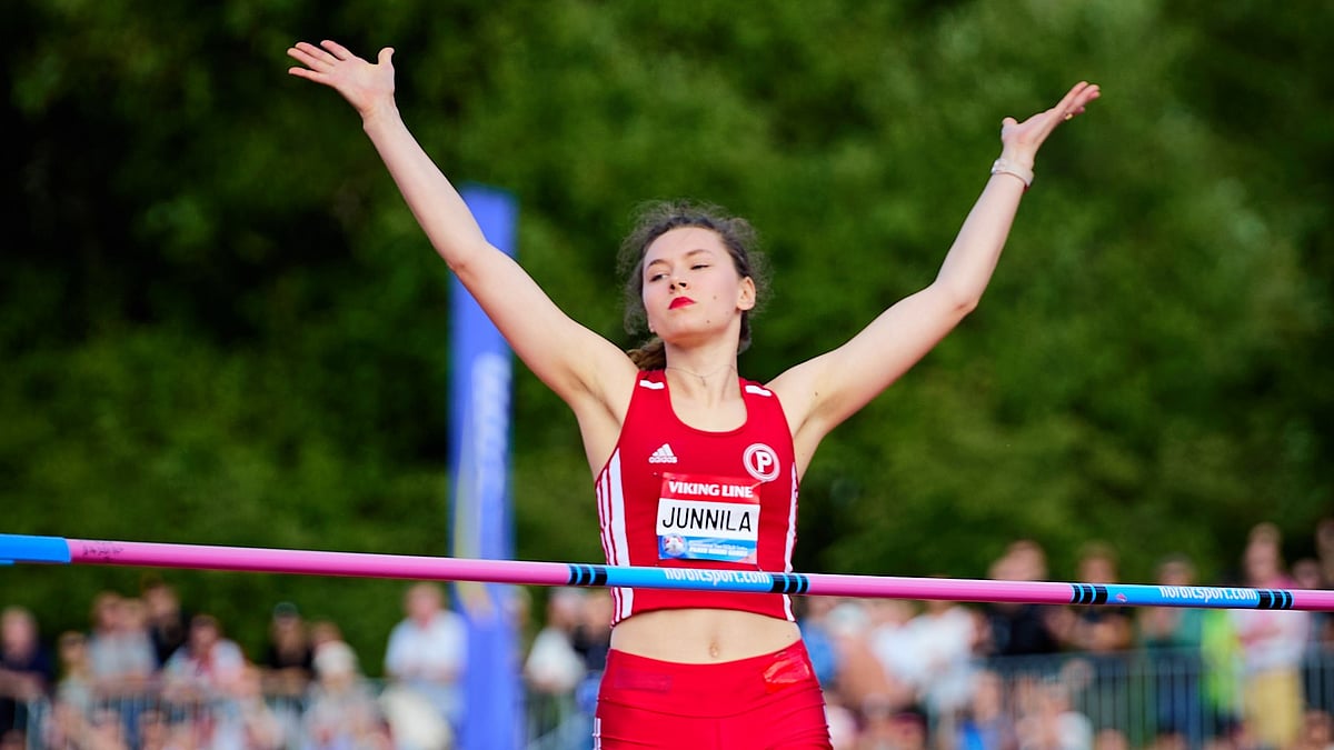 X/paavonurmigames : Finland's Ella Junnilla during the 2024 Paavo Nurmi Games.