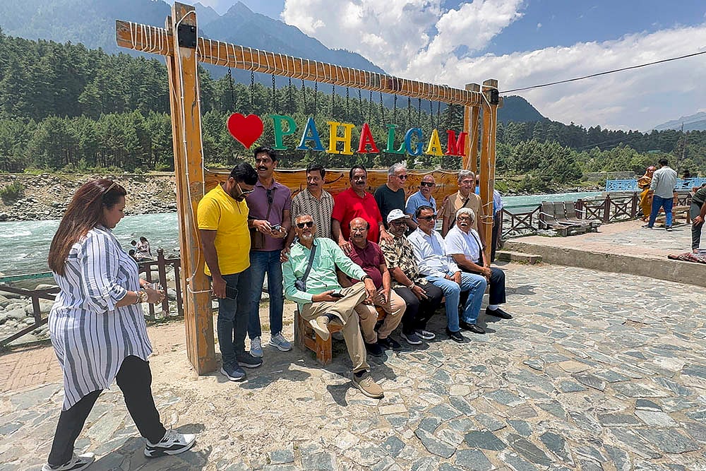 | Photo: PTI : J&K Tourism: Phalagam Tourism Repone