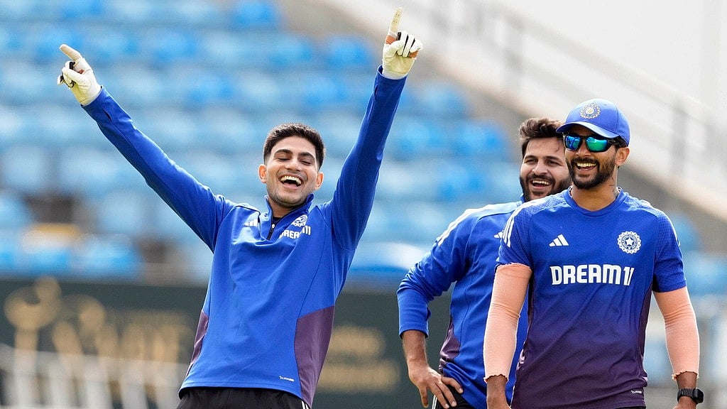 AP : India's Shubman Gill (left), Shardul Thakur (centre) and Nitish Kumar Reddy during a nets session ahead of the first Test against England at Headingley, Leeds.