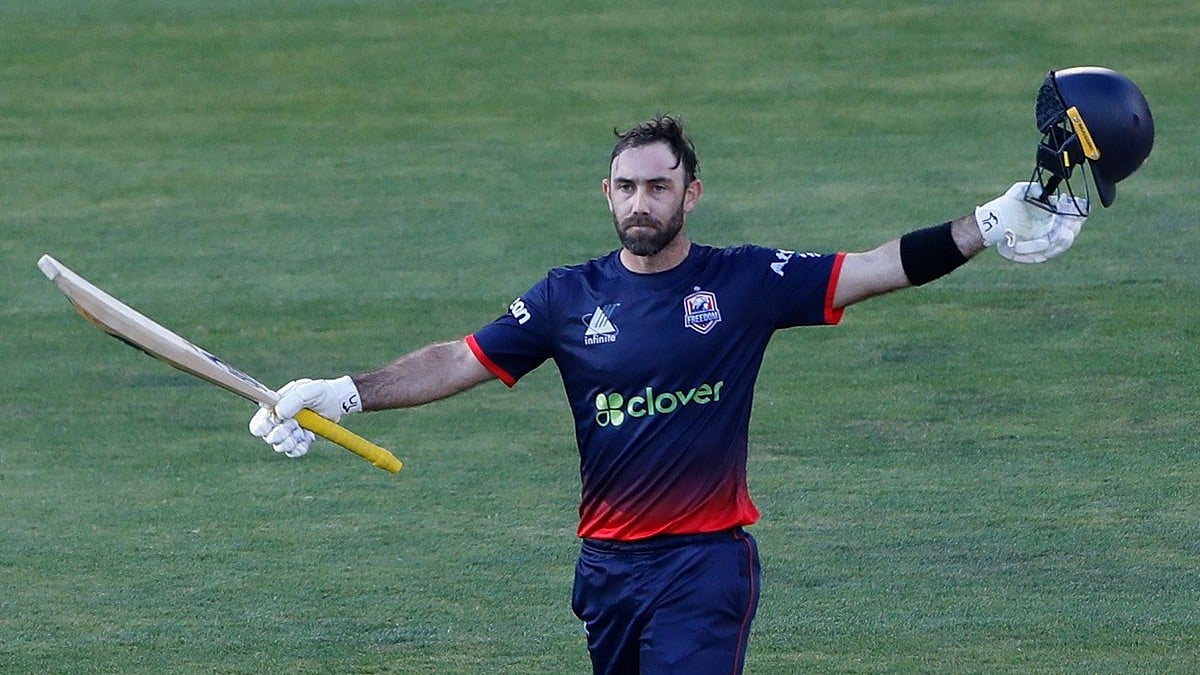 X | Washington Freedom  : Washington Freedom Glenn Maxwell after scoring a ton.