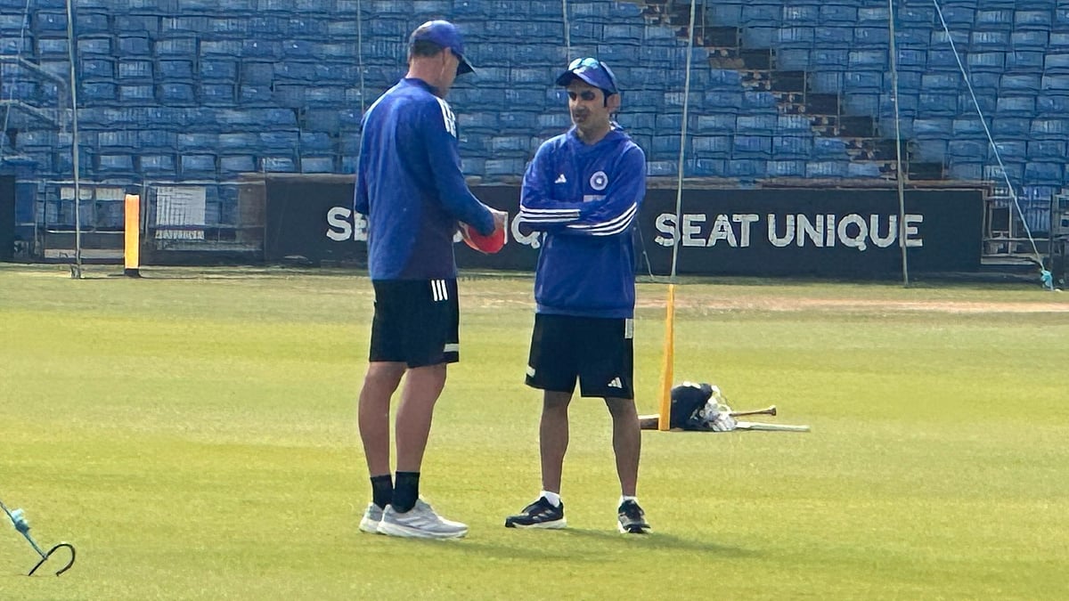 Coach Gautam Gambhir spotted at Headingley for Team India’s practice session. - X