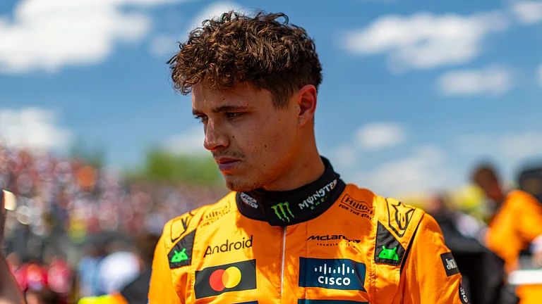 Lando Norris after his crash in Montreal - null