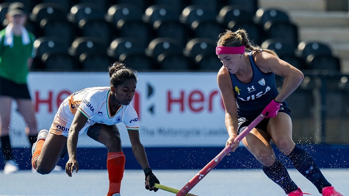 India Vs Argentina, FIH Women’s Pro League 2024-25: Glimpses from the Game. - Hockey India