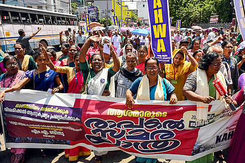 ASHA workers protest in Kerala