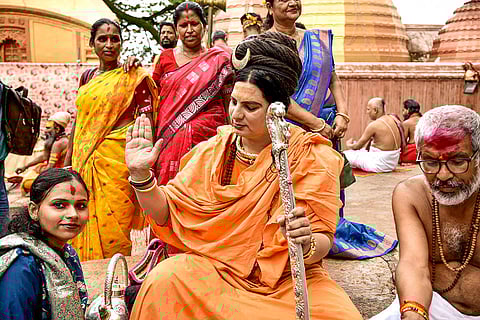 People at Kamakhya Temple ahead of Ambubachi Mela in Guwahati