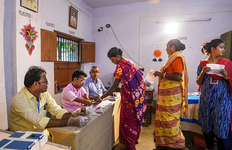 A polling in Kaliganj assembly seat in West Bengal during 2025 Bypolls