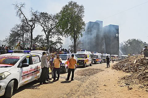 Quick Help: Dozens of ambulances rushed to the site where the Air India flight crashed on June 12